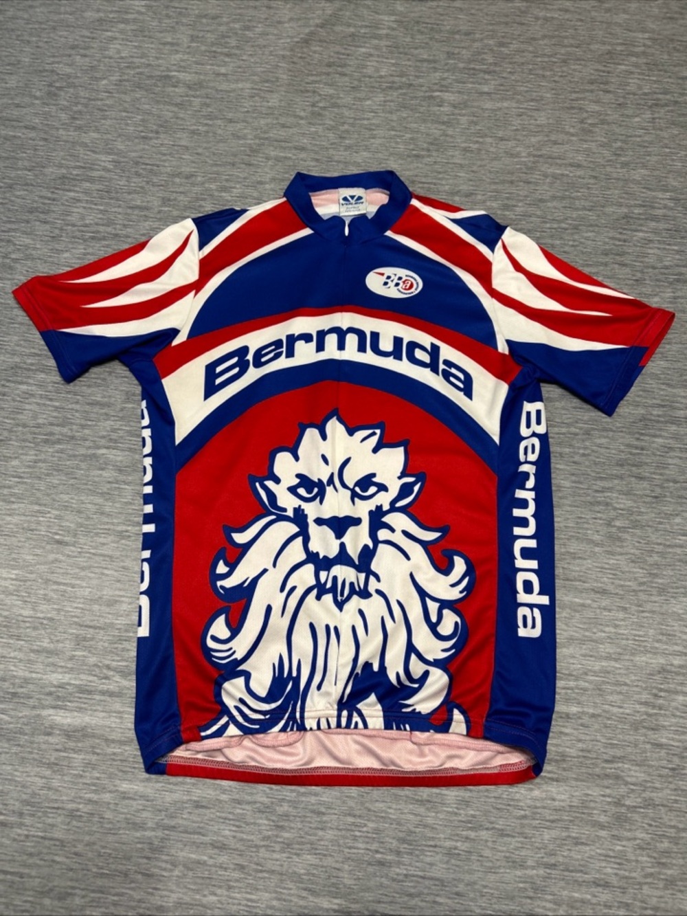 Bermuda Red & Blue Men's Cycling Jersey - Bermuda